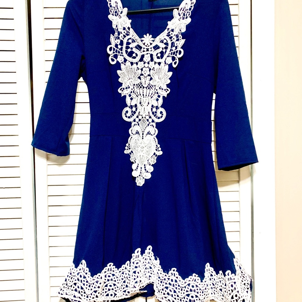 Blue Lace Dress